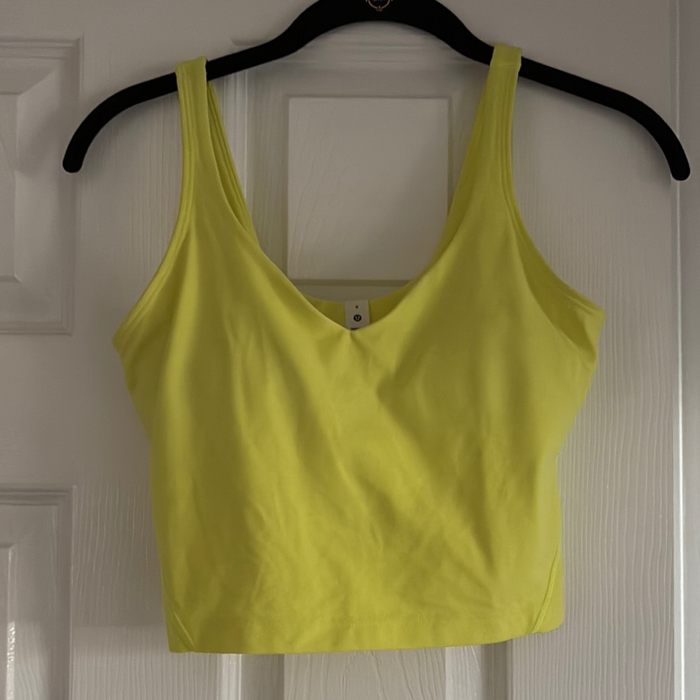 Lululemon Women's Yellow Tank Top
